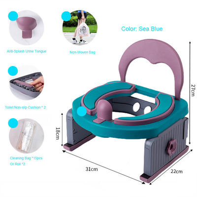 Schwarze Kinder Portable Baby Potty Training Toilette für Outdoor Camping Auto Reisen