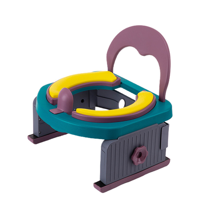 Solides Muster Öko-freundliche Babypotty-Toilette in orientalischer Kirsche/Meeresblau/Grau