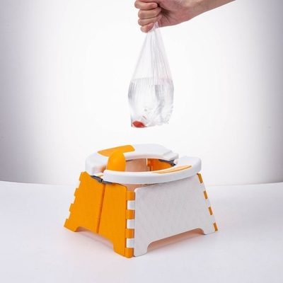 PP TPE Tiermuster Babytoilettenpot für Weiß Orange Grau