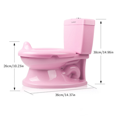 Reinfarbiger Plastik-Baby-Potty-Toilettentrainer mit EN71-Zertifizierung und individueller Logooption