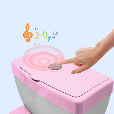 Grauer rosa blauer Test EN71 Zertifiziertes Baby Training Potty Toilettenkit mit benutzerdefiniertem Logo