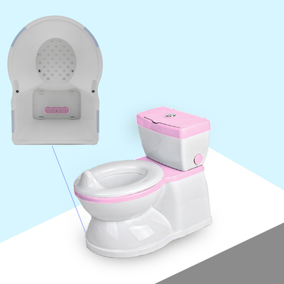 Grauer rosa blauer Test EN71 Zertifiziertes Baby Training Potty Toilettenkit mit benutzerdefiniertem Logo
