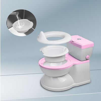 Grauer rosa blauer Test EN71 Zertifiziertes Baby Training Potty Toilettenkit mit benutzerdefiniertem Logo