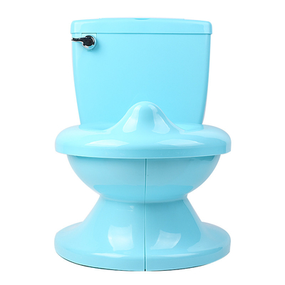 Kleine Toilette in weiß-blau-rosa Farbe mit festem Muster - EN-71-zertifiziert - 1,38 kg Netto
