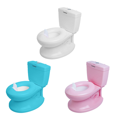 Öko-freundliche Kinderpotty mit individuellem Logo Toiletten-Trainer für Kleinkinder in Blau/Pink/Weiß
