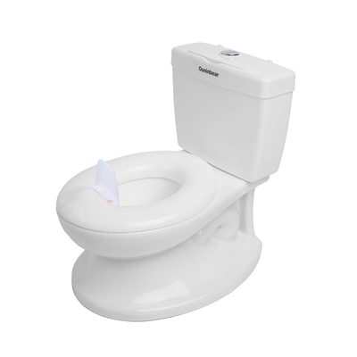 EN71 Zertifizierte Plastiktoilette für Kinder in weißem rosa blauem ergonomischen Design