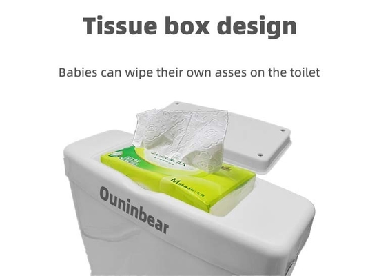 EN71 Zertifizierte Plastiktoilette für Kinder in weißem rosa blauem ergonomischen Design