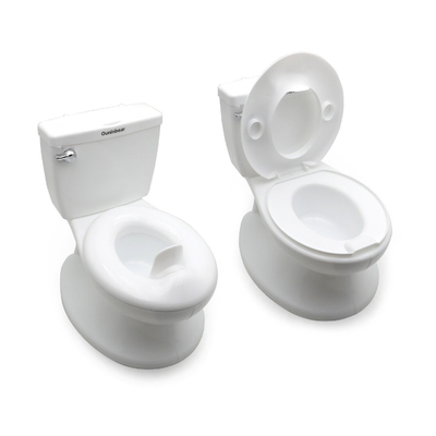 Große Viereckartige Multifunktionstoilette für Kinder Rosa/Weiß/Blau Toilette mit Musikspielzeug