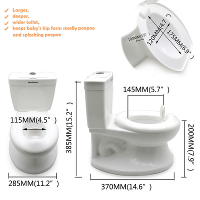 Multifunktionale, große, quadratische Babypotty-Toilette mit Flush-Sound