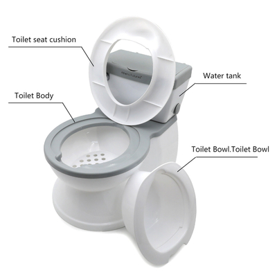 Grau/Pink/Blau gedruckt Babypotty Toilettentrainer EN-71 zertifizierter umweltfreundlicher Karton-Potty-Sitz
