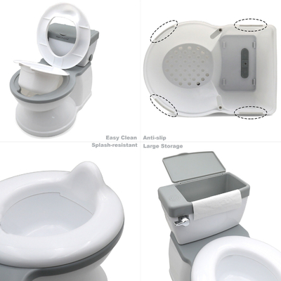 Grau/Pink/Blau gedruckt Babypotty Toilettentrainer EN-71 zertifizierter umweltfreundlicher Karton-Potty-Sitz