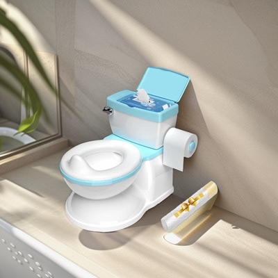 Grau/Pink/Blau gedruckt Babypotty Toilettentrainer EN-71 zertifizierter umweltfreundlicher Karton-Potty-Sitz