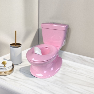Öko-freundlich Blau Rosa Weiß Druck Kinder Potty Toilettentrainer mit individueller Verpackung und Logo