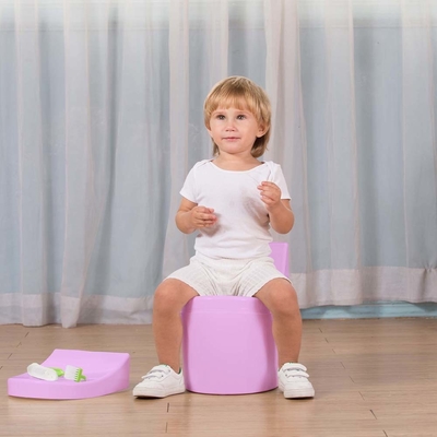 Blau-Weiß-Pink-Moderne Potty-Ausbildung Babytoilette mit EN-71-Zertifizierung