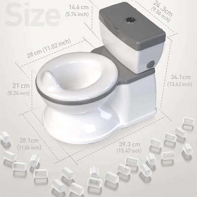 Baby Potty Toilette mit süßen Cartoon Design leicht zu reinigen Kinder Potty mit Spülen Sound Musik