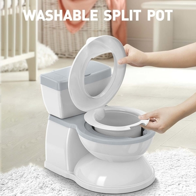 Baby Potty Toilette mit süßen Cartoon Design leicht zu reinigen Kinder Potty mit Spülen Sound Musik