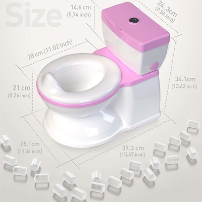 Blau-Rossig-Weiß-Kinder-Potty-Toilettentrainer mit benutzerdefiniertem Logo und umweltfreundlichem Design