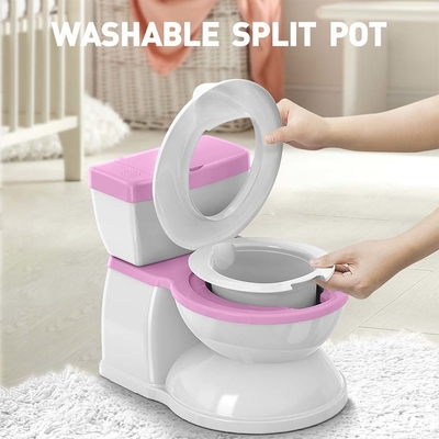 Blau-Rossig-Weiß-Kinder-Potty-Toilettentrainer mit benutzerdefiniertem Logo und umweltfreundlichem Design