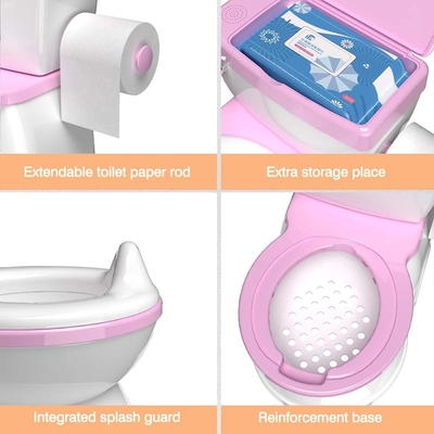 Blau-Rossig-Weiß-Kinder-Potty-Toilettentrainer mit benutzerdefiniertem Logo und umweltfreundlichem Design