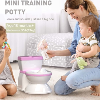 Blau-Rossig-Weiß-Kinder-Potty-Toilettentrainer mit benutzerdefiniertem Logo und umweltfreundlichem Design