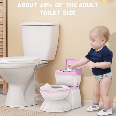 Blau-Rossig-Weiß-Kinder-Potty-Toilettentrainer mit benutzerdefiniertem Logo und umweltfreundlichem Design