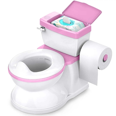 Öko-freundliche Druck-Baby-Potty-Toilettentrainer in Grau/Pink/Blau - EN-71-zertifiziert