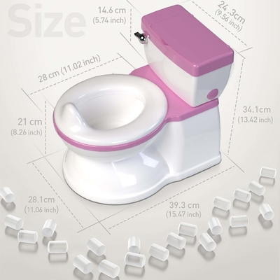 Öko-freundliche Druck-Baby-Potty-Toilettentrainer in Grau/Pink/Blau - EN-71-zertifiziert