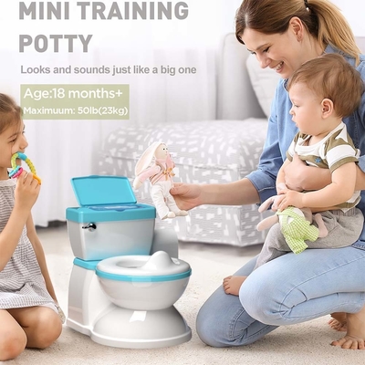 Grau/Pink/Blau Druck Umweltschutzfreundliche Babypotty Toilettentrainer für Kinder