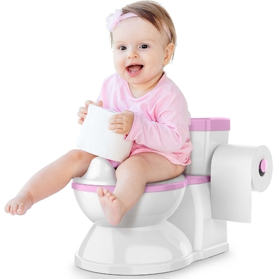 Druckgrauer, rosa, blauer, umweltfreundlicher Babypotty-Trainer mit EN-71-Zertifizierung