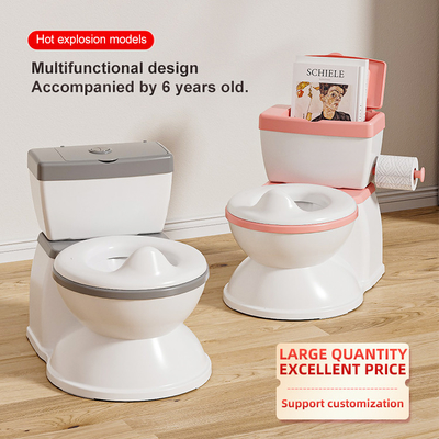 Druckgrauer, rosa, blauer, umweltfreundlicher Babypotty-Trainer mit EN-71-Zertifizierung