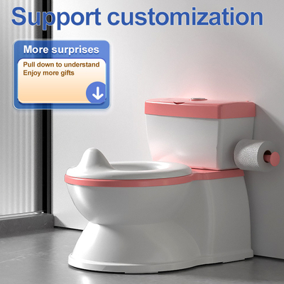 Druckgrauer, rosa, blauer, umweltfreundlicher Babypotty-Trainer mit EN-71-Zertifizierung