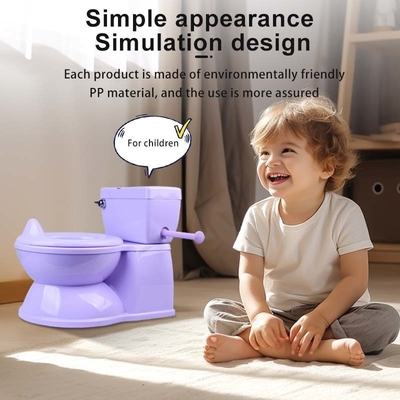 Benutzerdefiniertes Logo Babypotty Toilette EN-71 Zertifizierte lila Trainingspotty für Babys