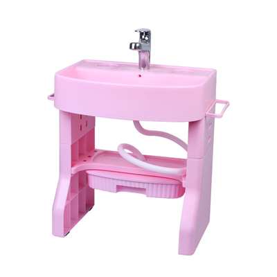 Große Quadratform Kinderwaschstände Warmverkauf Sicherheitsstandards Weiß / Rosa Farbe individuell