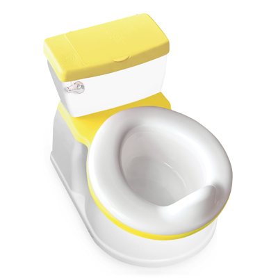 2 in 1 gelbe Klappkrankheit für Babypotty Trainingssitz Sicherheit Portable Karton realistischer Kommodus-Sitzdeckel