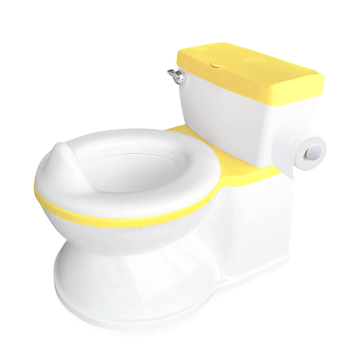 2 in 1 gelbe Klappkrankheit für Babypotty Trainingssitz Sicherheit Portable Karton realistischer Kommodus-Sitzdeckel