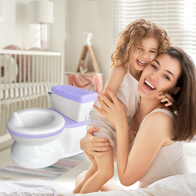 Neue Musical Baby Potty Training Toilette mit Flush Sound Plastik Kinder Kleinkind Größe