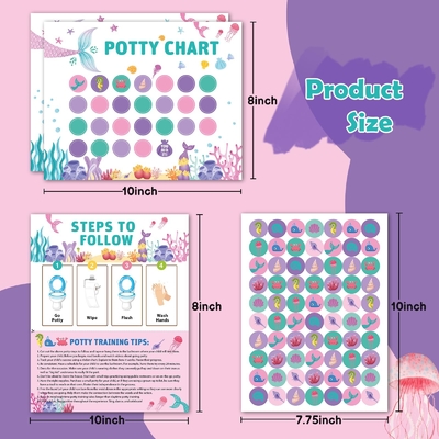 Graffiti-Aufkleber Potty-Training-Diagramm Farben für kleine Kinder Junge Mädchen