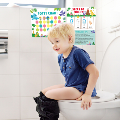 Graffiti-Aufkleber Potty-Training-Diagramm Farben für kleine Kinder Junge Mädchen