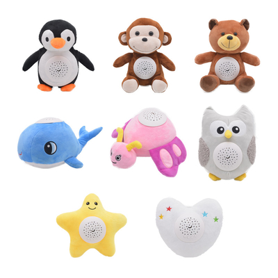 Neues Baby Sternennacht gefüllte Tierpuppe Musik beruhigender Schlaf Kinder kreatives Geschenkspielzeug