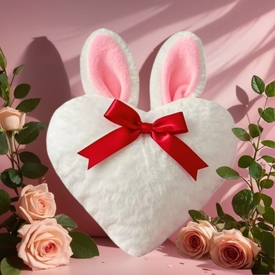 Weißes Herz Kissen Kissen Spielzeug Werfen Kissen Geschenk Valentinstag Dekorationskissen, Hochzeitsdekorationen