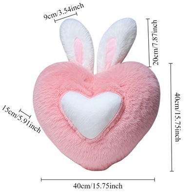 Süßes Herz geformtes Plüssigkissen Weiches Schlafkissen Wohnzimmer Dekor Valentinstag Geschenke Komfortable Liebeskissen Sofa Kissen