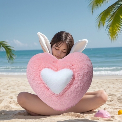 Süßes Herz geformtes Plüssigkissen Weiches Schlafkissen Wohnzimmer Dekor Valentinstag Geschenke Komfortable Liebeskissen Sofa Kissen