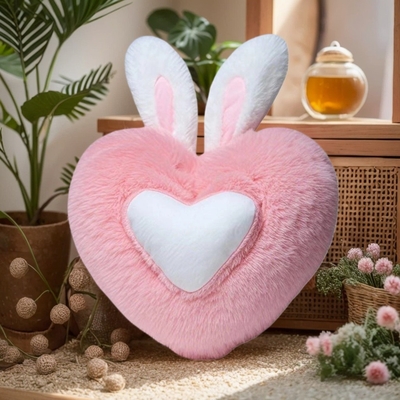 Süßes Herz geformtes Plüssigkissen Weiches Schlafkissen Wohnzimmer Dekor Valentinstag Geschenke Komfortable Liebeskissen Sofa Kissen